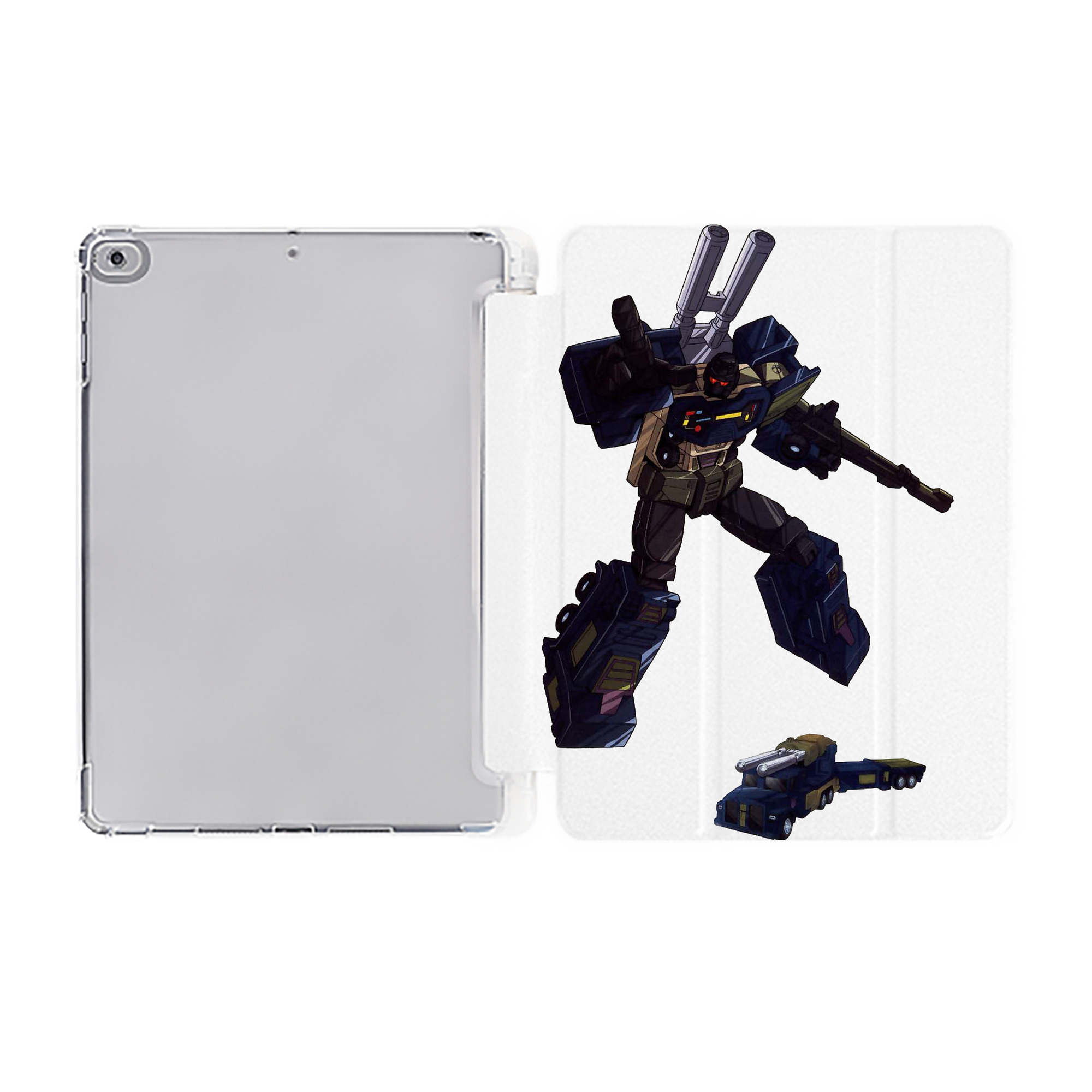 （画像用）  IPad ケース ペン収納付き 三つ折りスタンド PUレザー×シリコン 対応機種9.5/10.5/10.9インチ